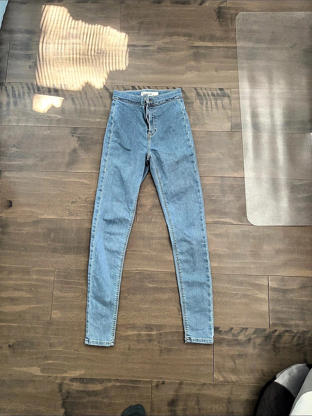 TOPSHOP Joni Skinny Jeans Blue Waist 25 Inseam 32